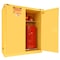 Securall Flammable Drum Storage Cabinet, 120 Gallon, 1 Shelves, 56 in W x 67 in H x 31 in D, Yellow V3110 - alternate 1