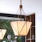Vaxcel Burnett 3-Light Brass Mid-Century Modern Pendant, White Opal Tiffany Glass Shade P0439 - alternate 3