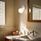 Jonathan Y Louis Parisian Globe 5.75" 1-Light Metal/Frosted Glass Modern Contemporary LED Vanity Light, White JYL3534D - alternate 3