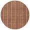 Homeroots 8' Blush Burgundy And Pink Round Striped Washable Indoor Outdoor Area Rug 615033 - alternate 4