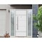 Vdomdoors Steel Door Deux 1705 White Enamel 2 Sidelight Exterior Black Windows Stainless Inserts Single Moder DEUX1705EXD-BEM-W16+36+16 x H80-Left-hand Inswing - alternate 2
