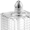 Homeroots Set of Two Clear And Silver Crystal Striped Pepper Shakers 375770 - alternate 3
