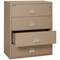 Fireking 4 Drawer, 1 Hr Fire & Impact Rated, 44" Wide Lateral Taupe 4-4422-CTA - alternate 2