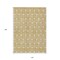 Homeroots 10' X 14' Gold And Ivory Geometric Washable Indoor Outdoor Area Rug 596032 - alternate 2