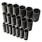 Sunex 1/2" Drive Deep Impact Socket Set, SAE, 19 pcs 2641 - alternate 2