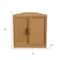 Homeroots Set Of Four Brown Wood Corner Accent Cabinet With Two Doors 712121 - alternate 3