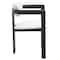Leisuremod Velo Series Modern Dining Chair in Black Wood with Off White Seat, 2PK VCBL-51OW-2 - alternate 6