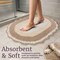 Lavish Home Reversible Bathroom Rug Set, Beige, 2-Pieces, 32 inx20 in/24 inx17 in ST-BATH7-OSB - alternate 2