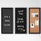 Martha Stewart Everette 18in. x 24in. Cork Board, Chlk Board, Lttr Board Set w/Psh Pns, Mgnts, Liq Chlk, Lttrs, Blk BR-DK20221011-1-BK-MS - alternate 6