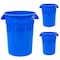 Magnum Tool 32 Gallon Trash Can, High-Vis Blue, Construction Grade, Heavy Duty Plastic, 3PK CMTC-C000-32B03 - alternate 1