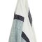 Homeroots 50" X 60" Blue And Ivory Cotton Woven Color Block Throw Blanket with Fringe 518807 - alternate 3