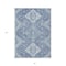 Homeroots 8' X 10' Navy Blue And Denim Blue Medallion Washable Indoor Outdoor Area Rug 589035 - alternate 3