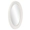 Homeroots Oval Mirror In A Glossy White Wood Frame 384179 - alternate 4