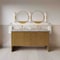 James Martin Vanities Hudson 60" Double Vanity, Honey Oak w/ 3 CM Victorian Silver Silestone Top 435-V60D-HNO-3VSL - alternate 6