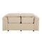Homeroots 65in Cream and Black Italian Leather Power Reclining Loveseat 720490 - alternate 8