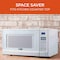 Commercial Chef 1.4 Cu.Ft. Countertop Microwave Oven - 1100 Watts, Small Compact Size, 10 Power Levels, White CHM14110W6C - alternate 4