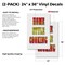 Signmission Home Style Cooking, Vinyl Decals Only 24 Inch x 36 Inch, Vinyl Decal, 2PK DSB-2436-2PACK-Home Style Cooking - alternate 2
