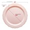 Smarty Had A Party 10" Pink Vintage Round Disposable Plastic Dinner Plates (120 Plates), 120PK 860PNK-CASE - alternate 3