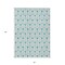 Homeroots 5' X 8' Teal Blue And Ivory Geometric Washable Indoor Outdoor Area Rug 595776 - alternate 6