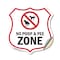 Signmission Dog Poop Shield Sign No Poop & Pee Zone, 12 Inch X 12 Inch, Vinyl Decal SHI-D-12-375 - alternate 1