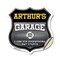 Signmission Arthur's Garage I Can Fix Everything But Stupid, 12 Inch X 12 Inch, Vinyl Decal SHI-D-12-490-ARTHUR - alternate 1