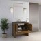 James Martin Vanities Hudson 36" Single Vanity, Honey Oak w/ 3 CM Parisien Bleu Silestone Top 435-V36-HNO-3PBL - alternate 3