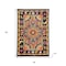 Homeroots 80" X 56" Black Red And Yellow Cotton Star and Sunburst Hanging Tapestry 397196 - alternate 2