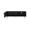Homeroots 63in Black Wood Enclosed and Open Storage TV Stand 734183 - alternate 4