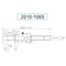 H & H Industrial Products Dasqua 0-150mm/0-6" Absolute Digital Caliper 2010-1005 - alternate 2