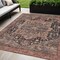 Homeroots 5' X 8' Charcoal Medallion Washable Indoor Outdoor Area Rug 608005 - alternate 1
