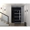 Vdomdoors Steel Door Deux 6083 Black Enamel Sidelight Exterior Window Sidelite Stainless Inserts Entry Door P DEUX6083EXD-BLK-W36+12 x H80-RH-I - alternate 2