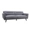 Homeroots 85" X 37" X 32" Gray Polyester Sofa 373995 - alternate 1
