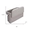 Homeroots 55in Gray Fabric and Wood Upholstered Bench 720918 - alternate 2