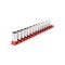Tekton 1/4 Inch Drive Semi-Deep 12-Point Socket Set with Rail, 14-Piece (4 - 15 mm) SHD90118 - alternate 1