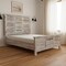 Homeroots Three Piece White Solid Wood Bedroom Set 643640 - alternate 7