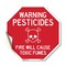 Signmission Warning Pesticides Fire Will Cause, 18 Inch X 18 Inch, Vinyl Decal OC-D-18-340 - alternate 1