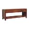 Homeroots 43in Brown Solid Wood Enclosed and Open Storage TV Stand 719194 - alternate 4