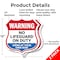 Signmission Warning No Lifeguard On Duty, 12 inch X 12 inch, Aluminum Metal Sign, 2PK SHI-A-2PACK-12-479 - alternate 3