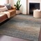 Homeroots 8' X 10' Pewter Striped Washable Indoor Outdoor Area Rug 608488 - alternate 3