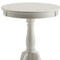 Homeroots 22" White Wood Round Pedestal End Table 286298 - alternate 4