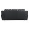 Homeroots 85" Black Top Grain Leather Solid Wood Sofa 720442 - alternate 3