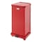 Rubbermaid Commercial Defenders Biohazard Step Can, Square, Steel, 12 gal, Red FGST12EPLRD - alternate 1