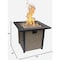 Bond Woodleaf 28'' Square Steel Gas Fire Pit 51846 - alternate 3