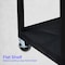 Luxor Utility Cart with Lipped Plastic Shelves, Polyethylene, 400 lb Load Capacity, 2 Shelves, 24 in L HE38-B - alternate 7