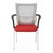Office Star Products 8810W ProGrid Mesh Back Visitors Chair, White/ Red 8810W-9 - alternate 2