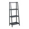 Homeroots 60" Leaning Ladder Bookshelf With 4 Shelves In Graphite 380041 - alternate 1
