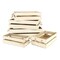 Homeroots Set of Five Antiqued White Solid Wood Crate, 5PK 487718 - alternate 1