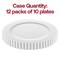 Smarty Had A Party 7" White Pearl String Round Disposable Plastic Salad Plates, 120PK 8877-WH-CASE - alternate 4