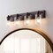 Jonathan Y Irving 27.75" 4-Light Seeded Glass/Iron Modern Contemporary LED Vanity Light, Oil Rubbed Bronze JYL7558E - alternate 6