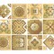 Homeroots 12" X 12" Vintage Beige and White Peel and Stick Removable Tiles 556405 - alternate 2